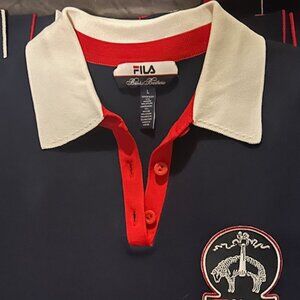 Fila and Brooks Brothers pleated sweater knit tennis dress